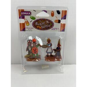 Lemax Sugar N Spice Trick-or-Treat 2005 Set of 2 Figures Halloween 52006 retired